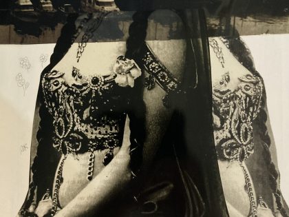 Pilar Cossío: Tolva, 2026. Collage e impresión sobre transparencia, 27 x 19 cm